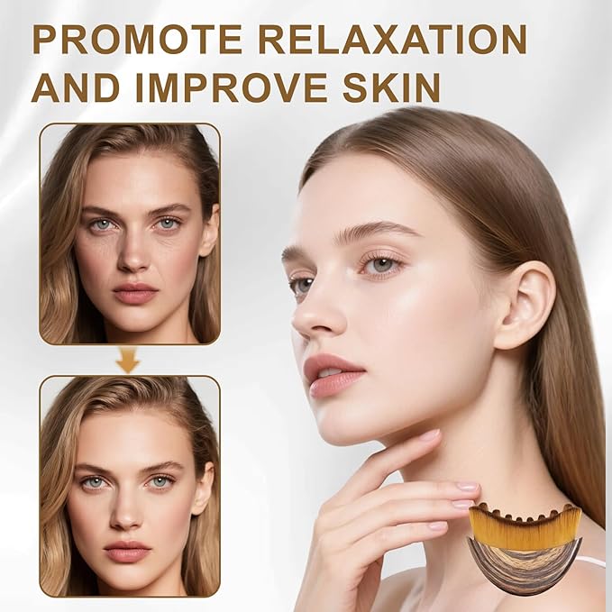 2 PCS Lymphatic Contour Face Brush - Ergonomically Designed to Precisely Fit Skin and Relieve Fatigue (2PCS Contour Face Brush)
