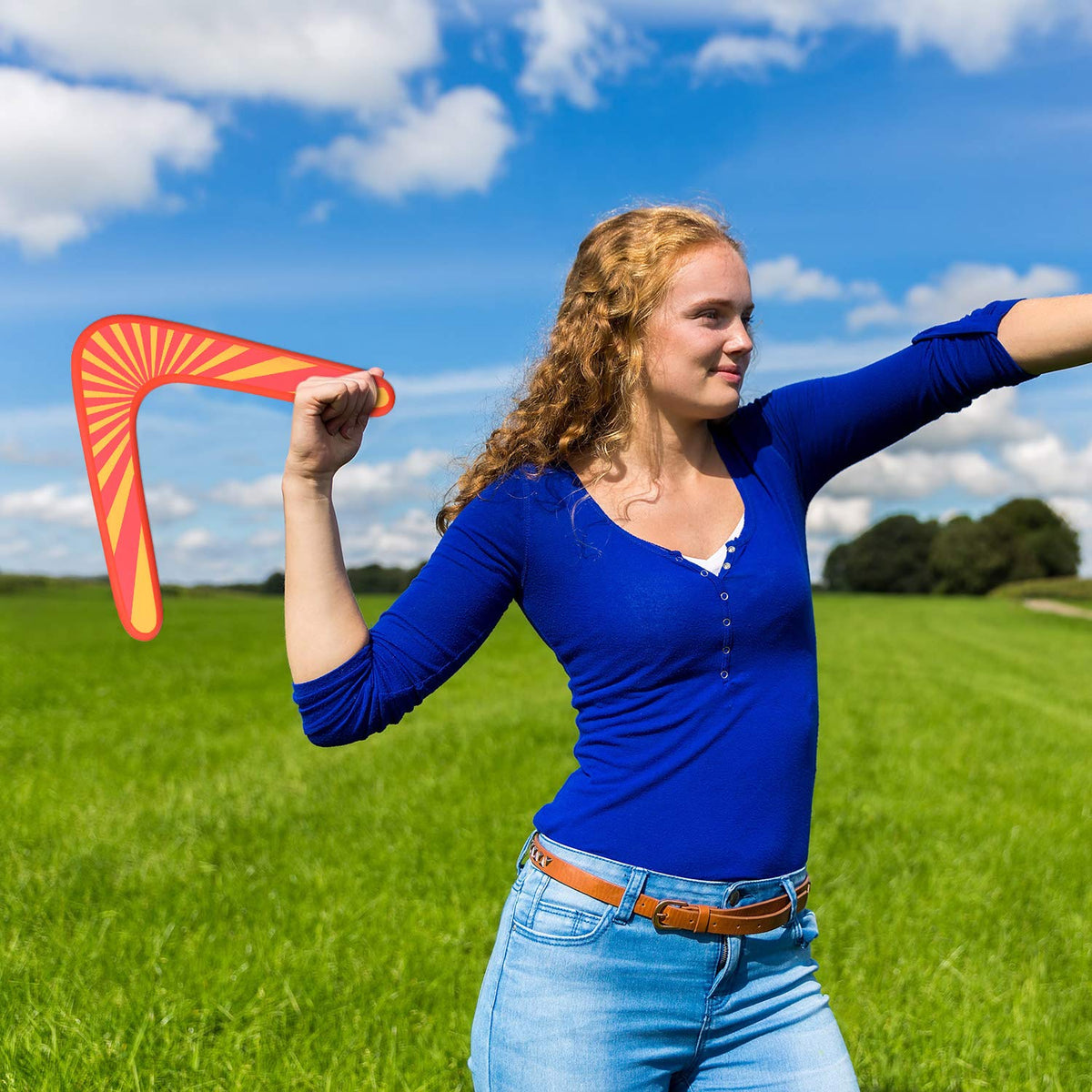 Tatuo Set of 3 Returning Boomerang, Wood and Soft Boomerang for Athletes, Sports Game Toy to Beginners, Young Throwers (Suit for Child Over 12 and Playing with Parent's Supervision)