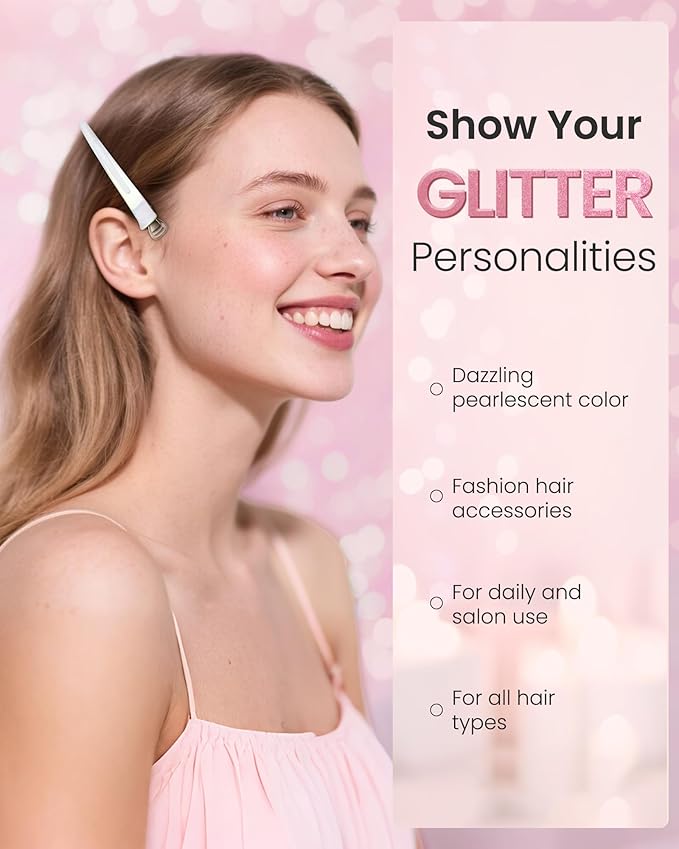 AIMIKE Extended Sectioning Hair Clips w/Built-in Silicone Band, 4.8" No-Crease Non-Slip Hair Styling Clips for Thick, Curly Hair – Blow Drying,Hair Rollers, Rust-Free –6 Pack, OpalShell Duckbill Clips