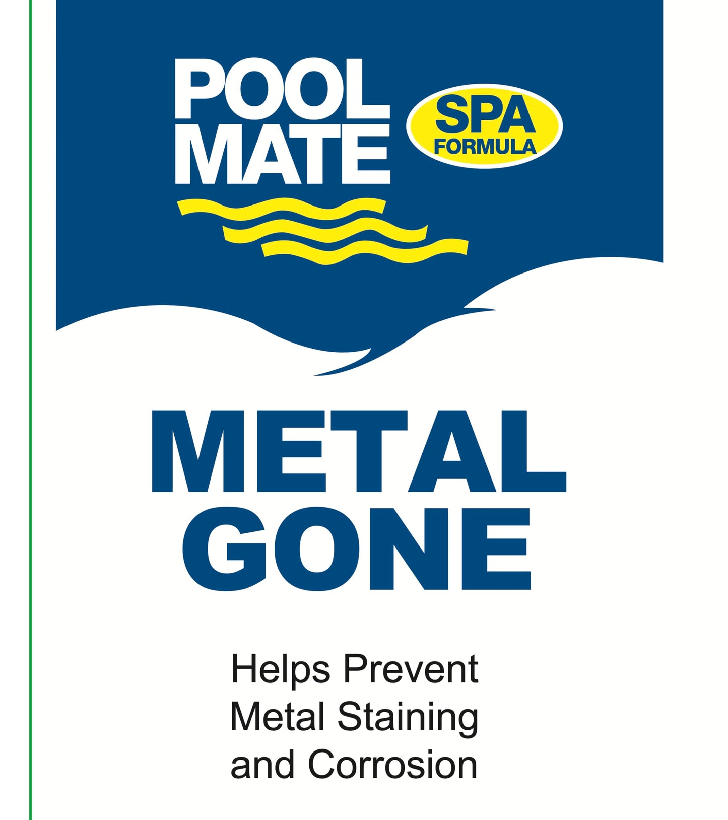 Pool Mate 1-Pint 2-Pack Metal Gone for Hot Tubs, Prevents Metal Staining, Made in USA