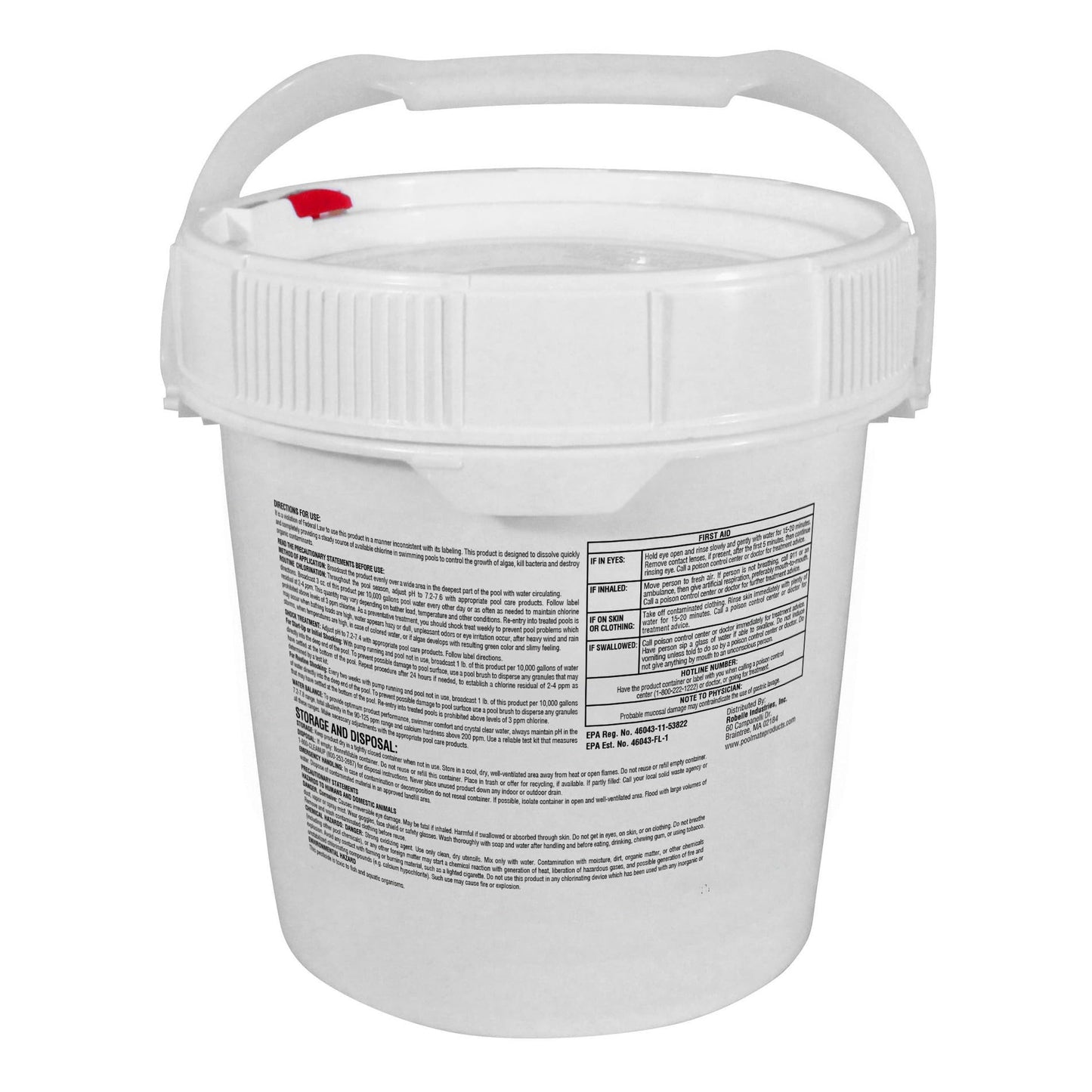 Pool Mate 8-Pounds Premium Pool Chlorine Granules, Concentrated Chlorinating Granules, Made in USA