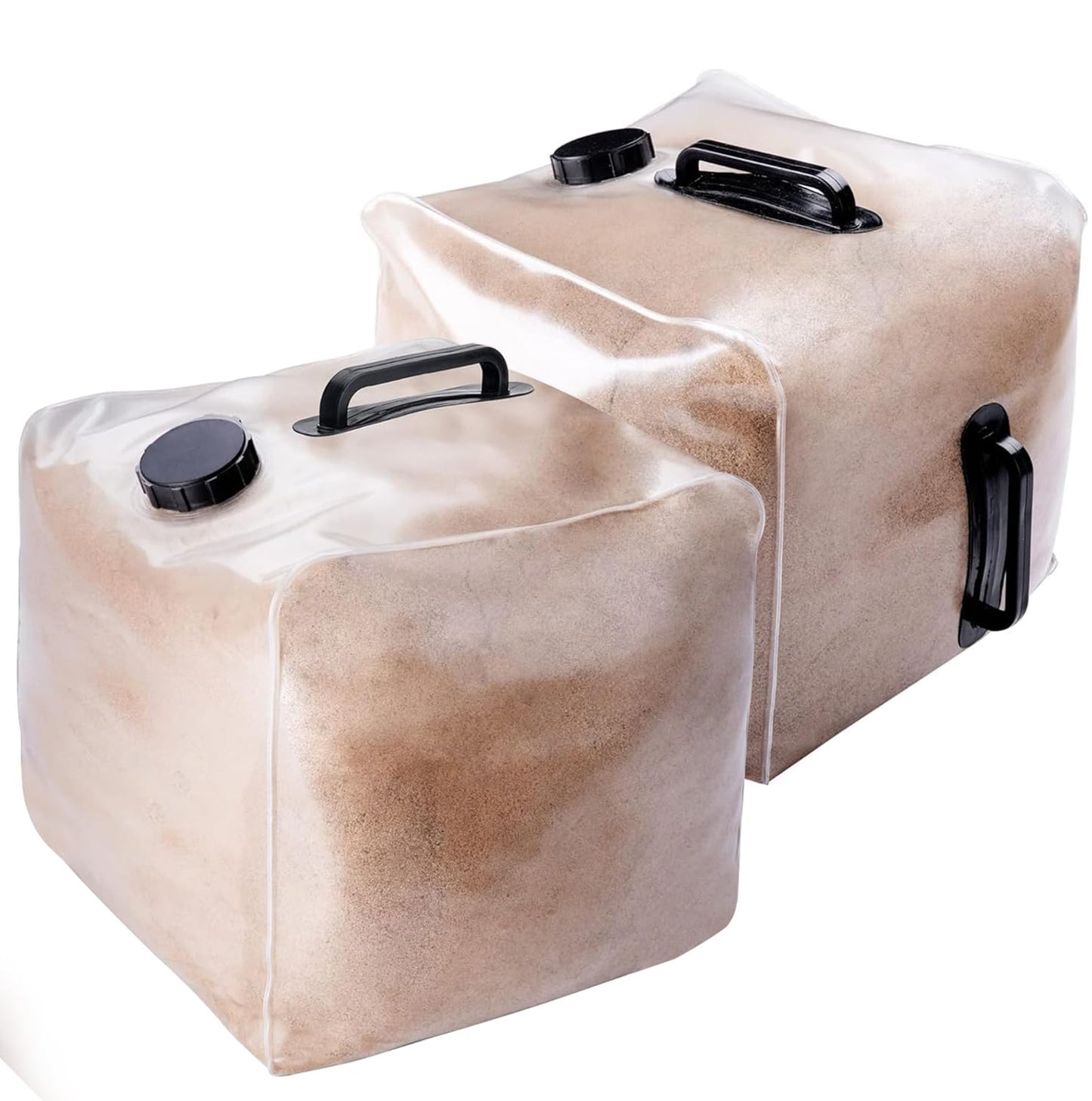 2 Pack Heavy Duty Pool Weight Plastic Sand Bags, 50 LB Universal Pool Weight for Above Ground Entry Systems, Steps and Ladders(Without Sand)