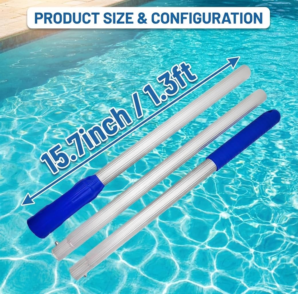 Hook for All Robotic Pool Cleaner with Swimming Pool Pole, Accessories Hook Customized for Pool Vacuum Robot Including Cordless,Above Ground and Underwater