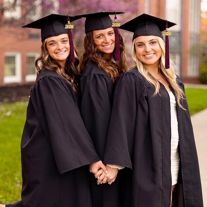 GraduationMall Single&Multiple Color Graduation Tassel with 2026 Year Charm 9"