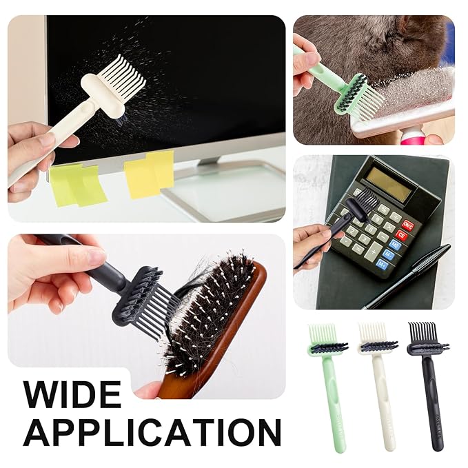 Boar Bristles Hair Brush for Women and Men, Detangling Hair Brush for Smoothing Massage Add Shine, Nylon&Boar Bristles Detangler brush for Hair Healthy (Cleaner-Black)