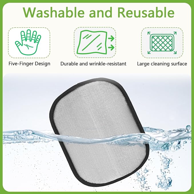 3 Packs Pet Hair Remover Gloves for Dogs and Cats， Pet Hair Removal Glove for Furniture, Car Interiors, Bedding & Clothing