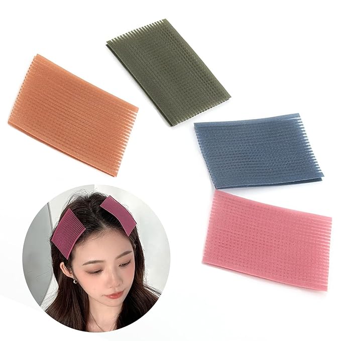Hair pad packing 16 PCS Hair Pad Bangs patch for Men and Women accessories hair clips for styling sectioning (Pink Coffee Dark Green Dark Blue) US157
