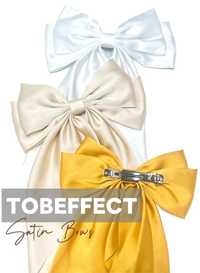 Hair Bows for Women Hair Ribbon Bow Hair Clips with Long Tails Vintage Hair Accessories for Women