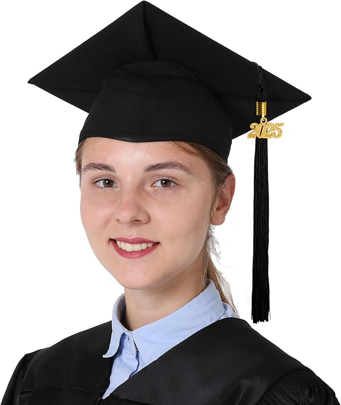 GraduationMall Matte Graduation Cap with 2026 Tassel for High School & Bachelor