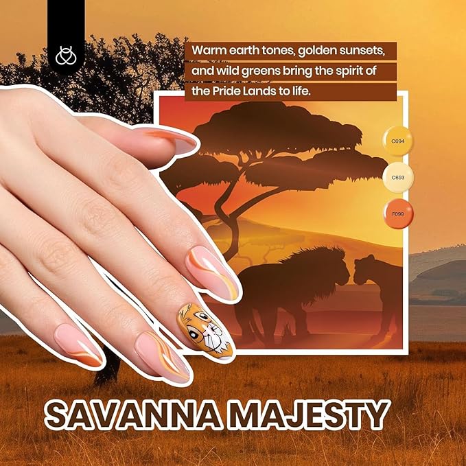 Beetles Gel Nail Polish Set - 44 PCS Brown Nude Burgundy Gel Polish Nails Fairytale Town Collection with 4Pcs Base Glitter Matte Glossy Top Coat Soak off Uv Gel DIY Manicure