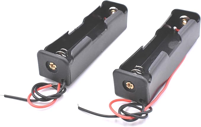 Art&Beauty Pack of 8 Wire Lead Battery Storage Box Case Holder for 18650 Button Top Single Battery