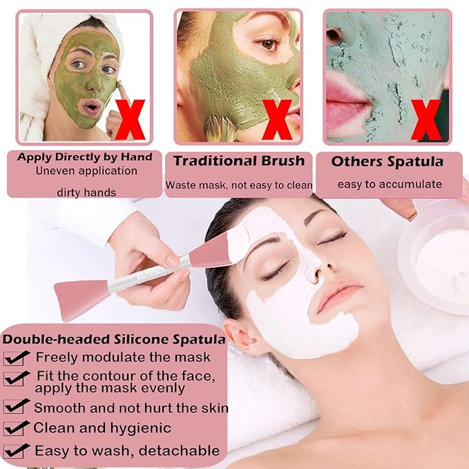 Jelly Brush, Face Mask Application Tool for Even Coverage | Skincare Enhancer | Durable Silicone | Easy to Clean | Soft Facial Applicator Brushes Tools for Peel Glycolic Makeup for Mud Cream
