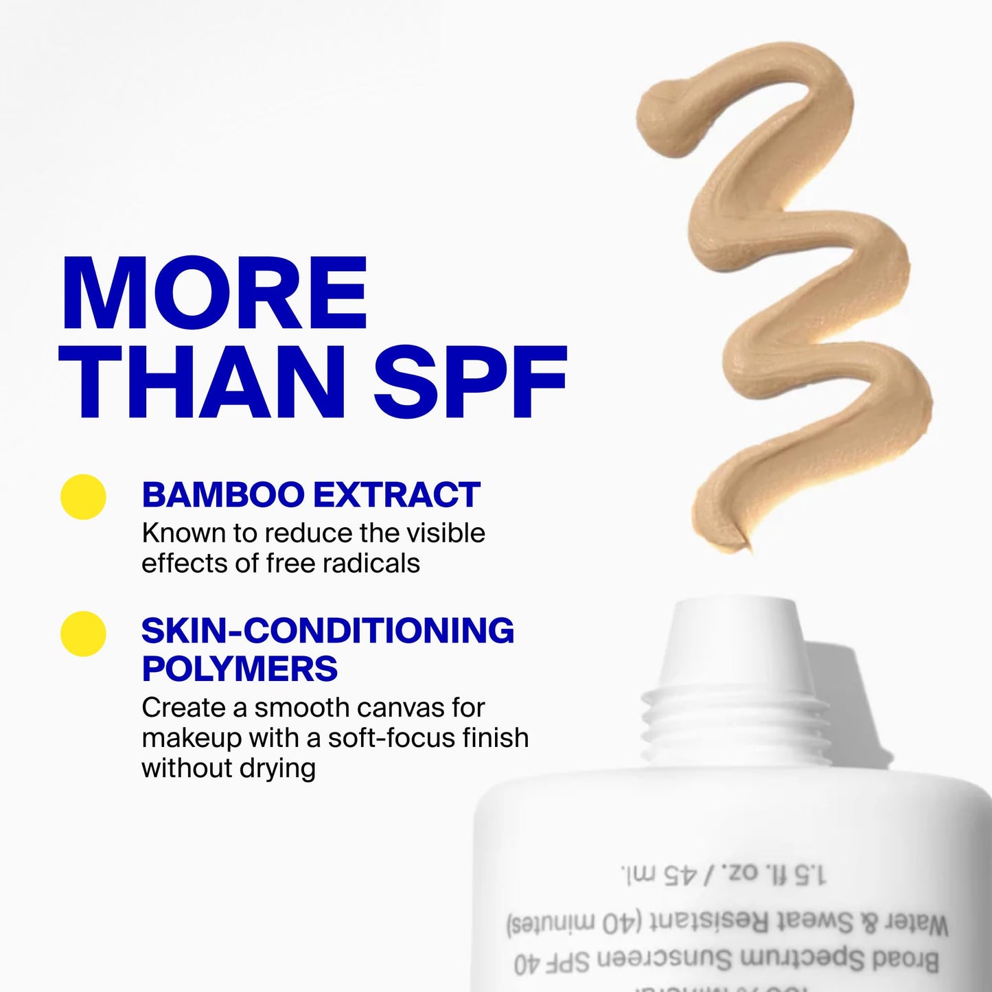 Supergoop! Mineral Mattescreen (SPF 40) - 45 mL - Mineral, Oil-Free Broad Spectrum Sunscreen - Smooths Skins Appearance, Minimizes Pores & Controls Shine - Water & Sweat Resistant - Sunset