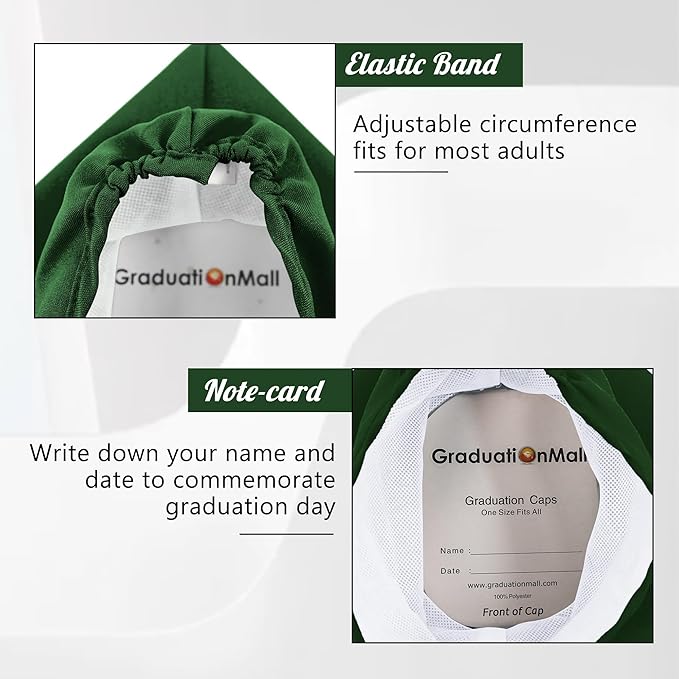 GraduationMall Matte Graduation Cap with 2026 Tassel for High School & Bachelor