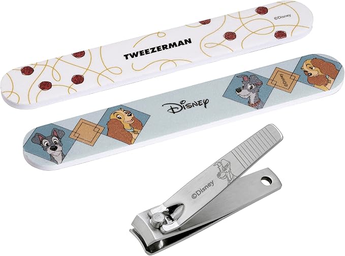Tweezerman Disney's Lady and the Tramp Manicure Kit - Fingernail Clipper with Two Nail Files