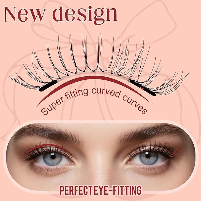 Higu clace Magnetic Eyelashes with Applicator Soft Magnetic Lashes Natural Look Wispy Magnet Lashes Easy to Wear and Remove Ã¯Â¼ÂNZH-G04Ã¯Â¼Â