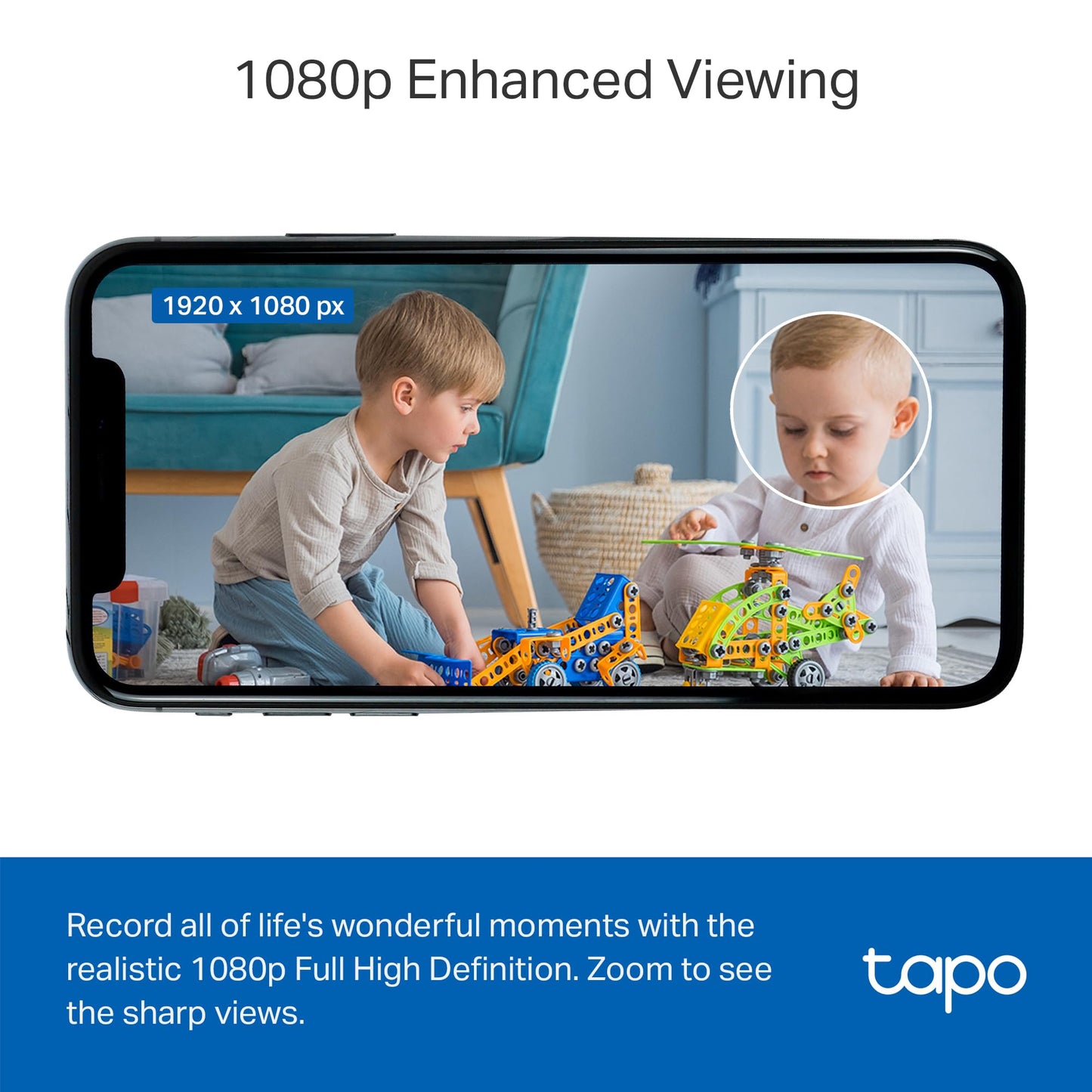 Tapo 1080P Indoor Wired Security Camera - Works as a Baby Monitor & Pet Camera, Motion Detection, 2-Way Audio, Siren, Night Vision, Subscription-Free Local Storage or Optional Cloud, C101
