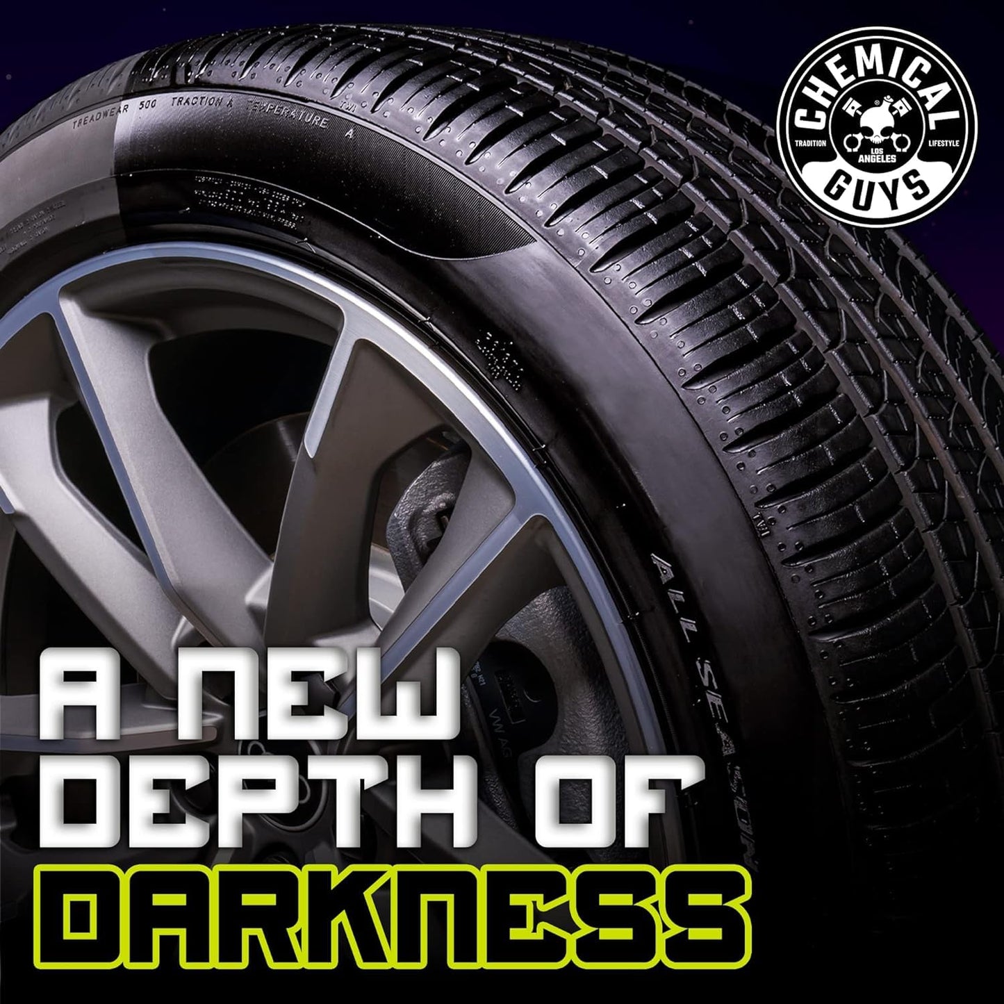 Chemical Guys Galactic Black Wet Look Tire Shine Dressing, for a Whole New Level of Shine and Depth of Black, Safe for Cars, Trucks, Motorcycles, RVs & More, 32 fl oz