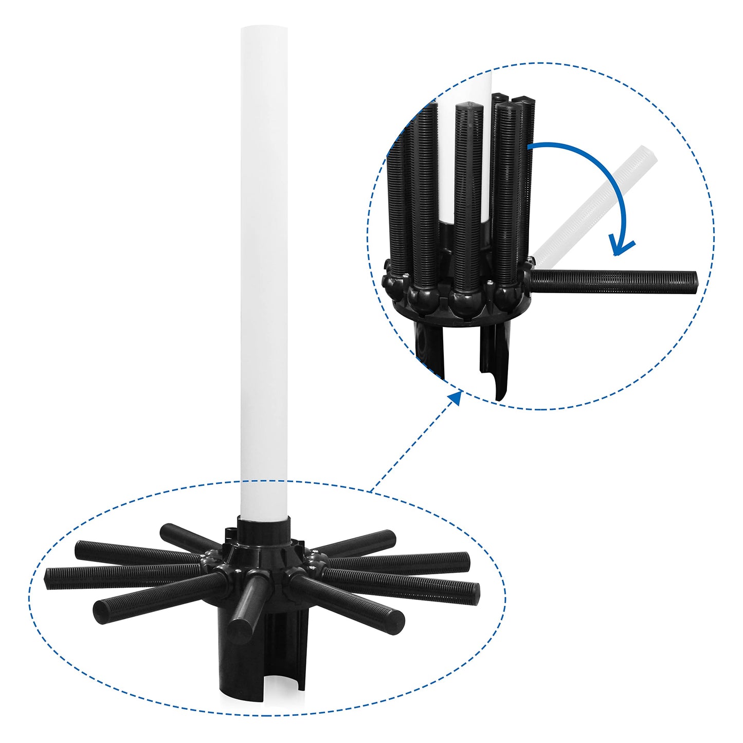 SX220DA Lateral Assembly with Center Pipe Compatible with Hayward Pro Sand Filter Series S220T