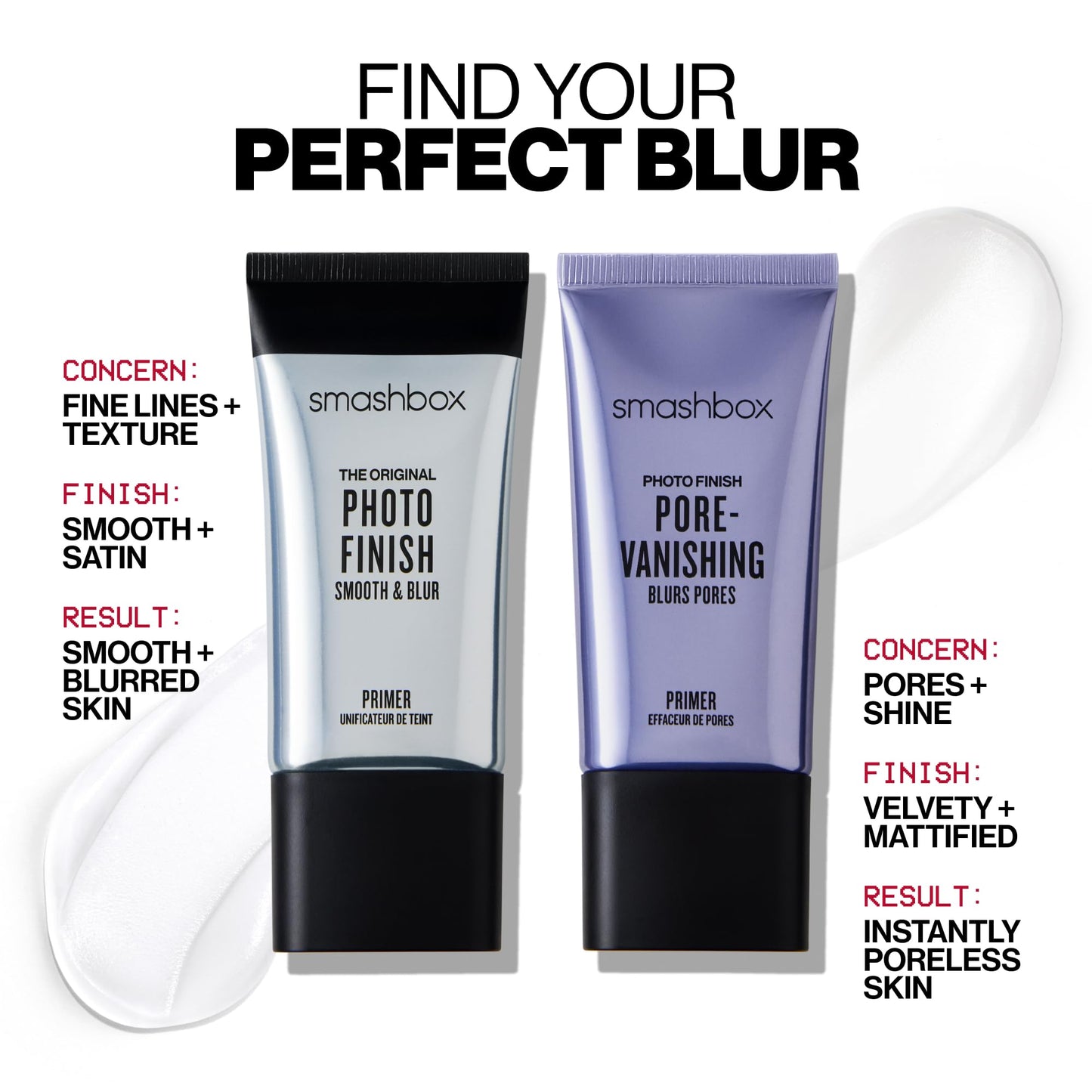 Smashbox The Original Photo Finish Smooth & Blur Makeup Primer | Instantly Smooths and Blurs Fine Lines and Pores | Vitamins A + E, 1 Fl Oz