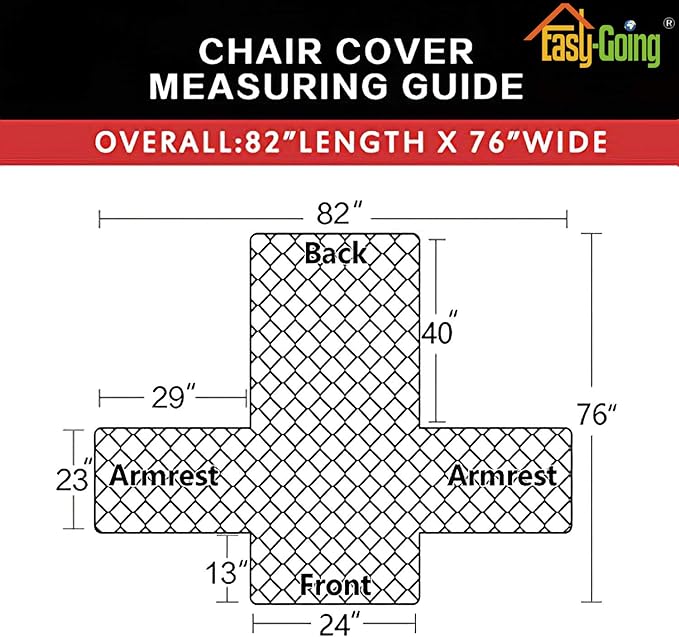 Easy-Going Chair Sofa Slipcover Reversible Sofa Cover Water Resistant Couch Cover Furniture Protector Cover with Elastic Straps for Pets Kids Children Dog Cat (Chair, Brown/Beige)