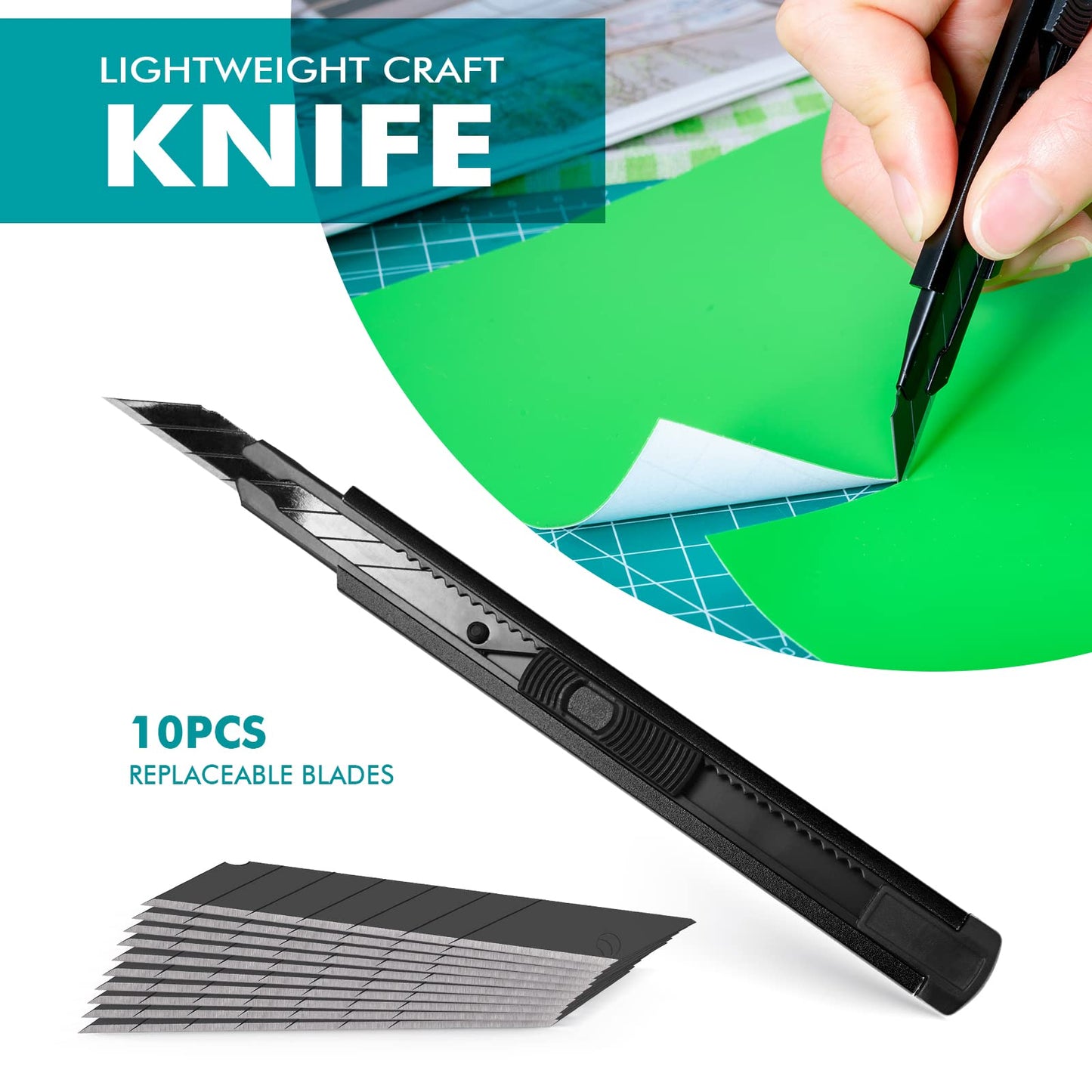 FOSHIO Wallpaper Smoothing Tools Kit, Wallpaper Tools with Squeegee Smoother, Seam Roller, Paste Brush, Wallpaper Smoothing Brush for Peel & Stick Wallpaper, Contact Paper, Window Film Application Kit