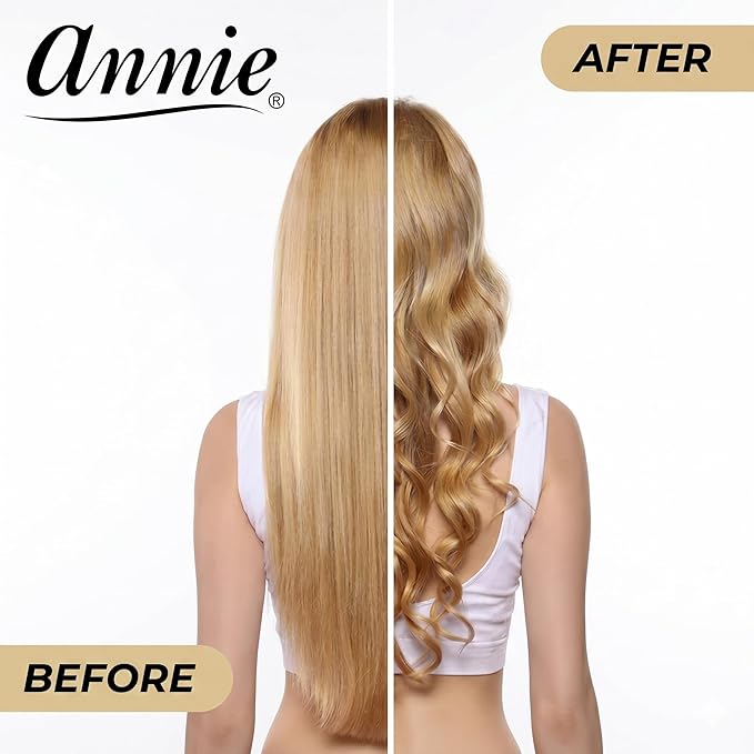 Annie Snap-On Magnetic Hair Rollers, Medium 3/4 Inch, 12 Count, Black Curlers for Curls & Waves, Easy Fast Setting, Secure Comfortable Fit for Dry or Damp Styling