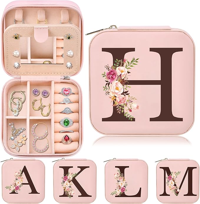 Sister Gifts for Girls, Travel Jewelry Case Box Organizer Personalized Christmas Gifts for Sister Wife Women, Birthday Gift for Elder Sister Big Sister Little Sister