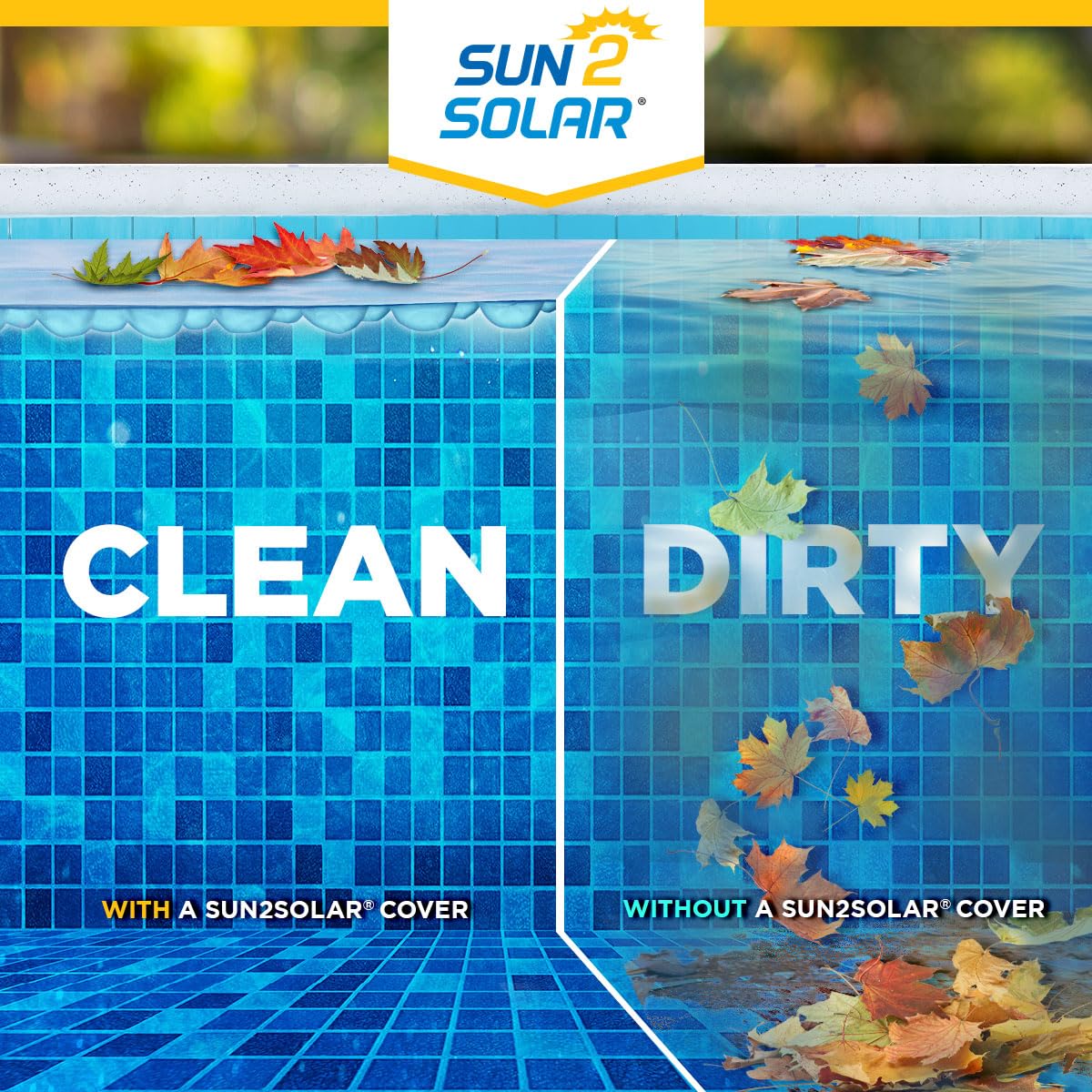 Sun2Solar Clear 18 ft Round Pool Solar Cover | 12 Mil | Heat Retaining Blanket for Inground & Above Ground Swimming Pools | Sun's Energy Heats Pool | Bubble Heating Blankets | 1200 Series