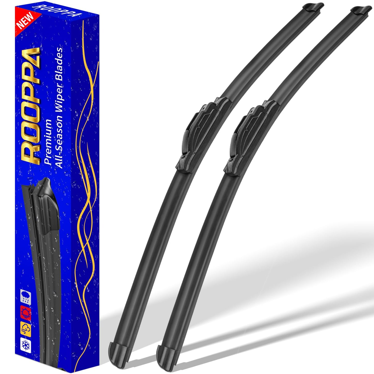 21" 21" Front Windshield Wiper blades Replacement for Jeep Patriot 2007-2017,Grand Cherokee 1999-2010,Nissan NV1500/NV2500/NV3500 2012-2021,Premium All-Season Replacement Automotive Windshield Wipers