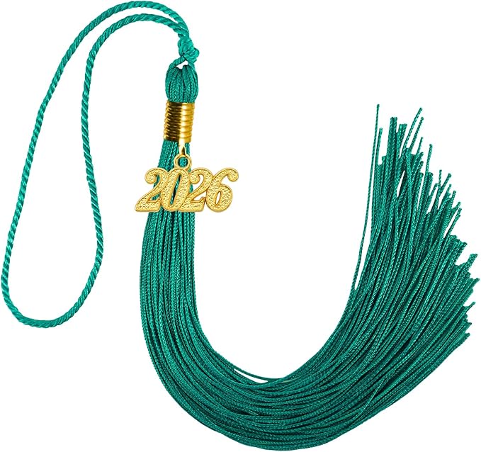 GraduationMall Single&Multiple Color Graduation Tassel with 2026 Year Charm 9"