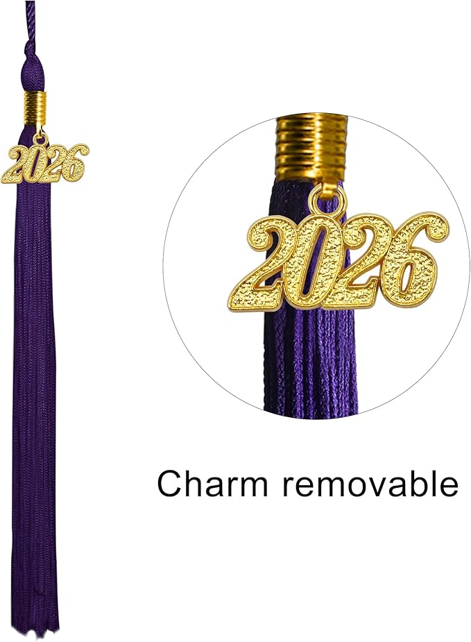 GraduatePro Matte Graduation Cap with 2026 Tassel for Adults High School and Bachelor Master 12 Colors