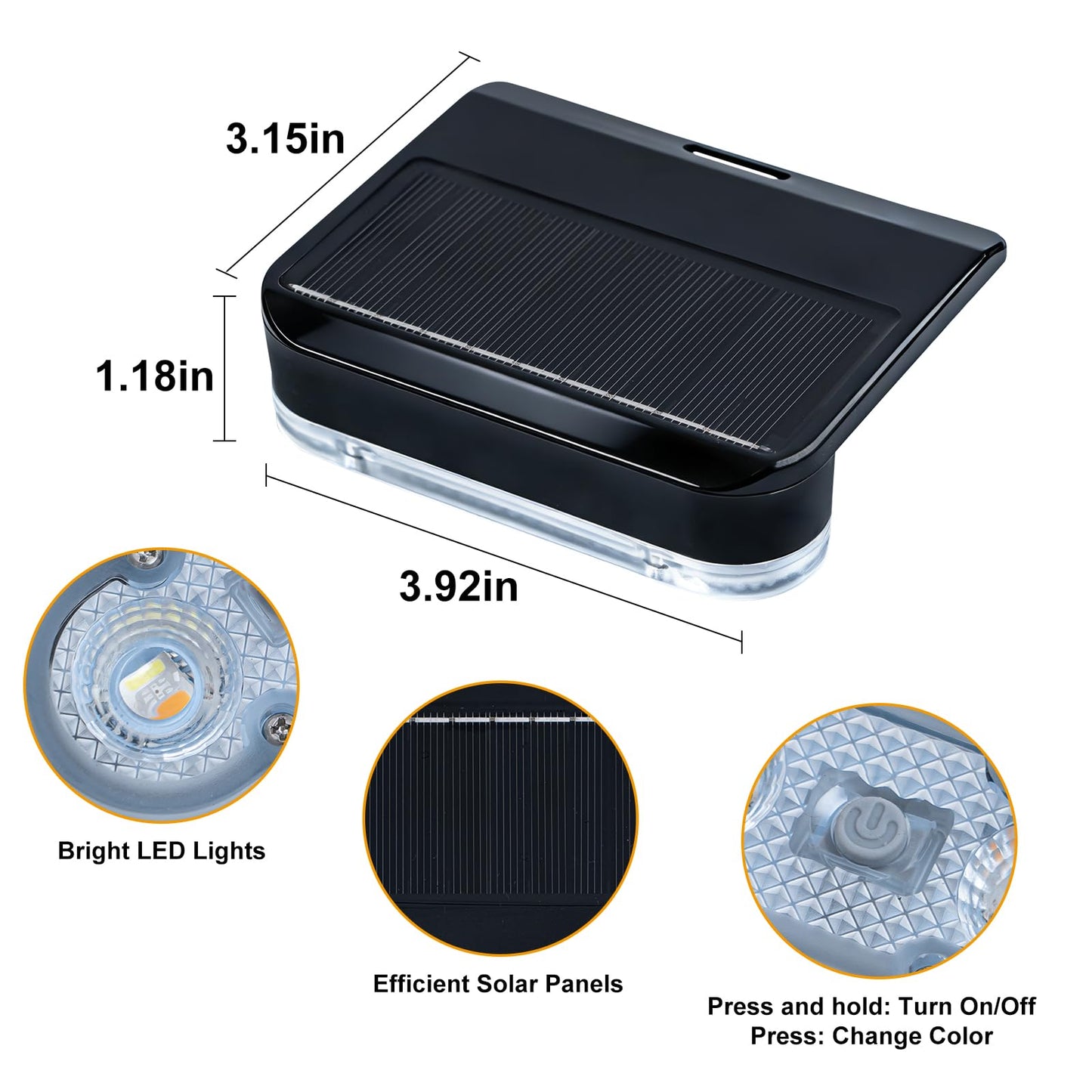 8Packs Solar Pool Lights for Above Ground & In-Ground Pools, 11 Lighting Modes, RGB Outdoor Waterproof Swimming Pools Night Light