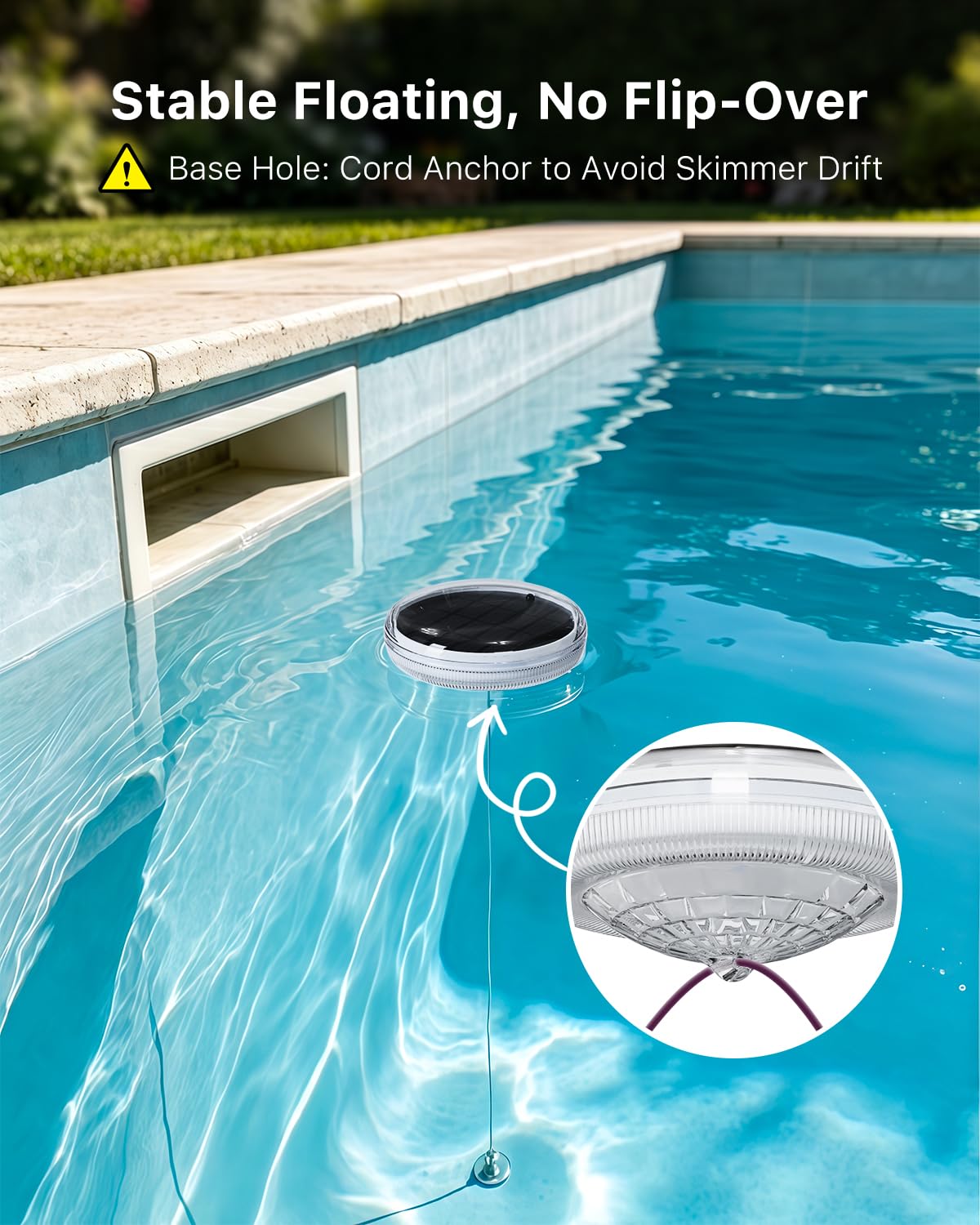 Solar Floating Multicolor Pool Lights with Remote Timer Waterproof Lamp 9 Fixed Adjustable Color for Family Night Swimming Security Lighting, Use to Yard, Garden, Outdoor Inground Pool, Ponds, Hot Tub