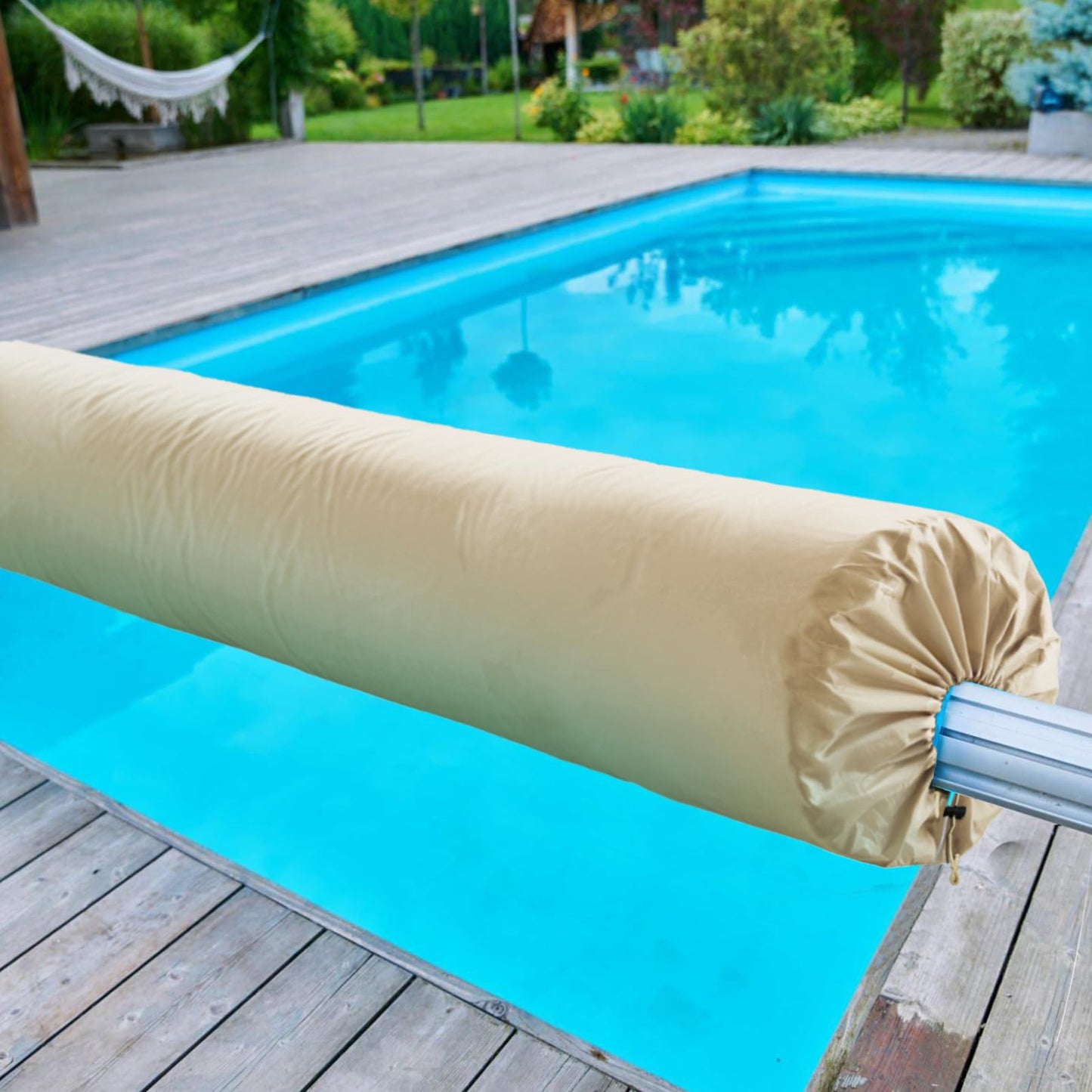 Solar Blanket Cover Pool Reel Cover Swimming Pool Solar Reel Protective Cover 18ft Pool Reel Cover Solar Blanket Cover Swimming Pool Blanket Protector for Above Ground and Inground Pools