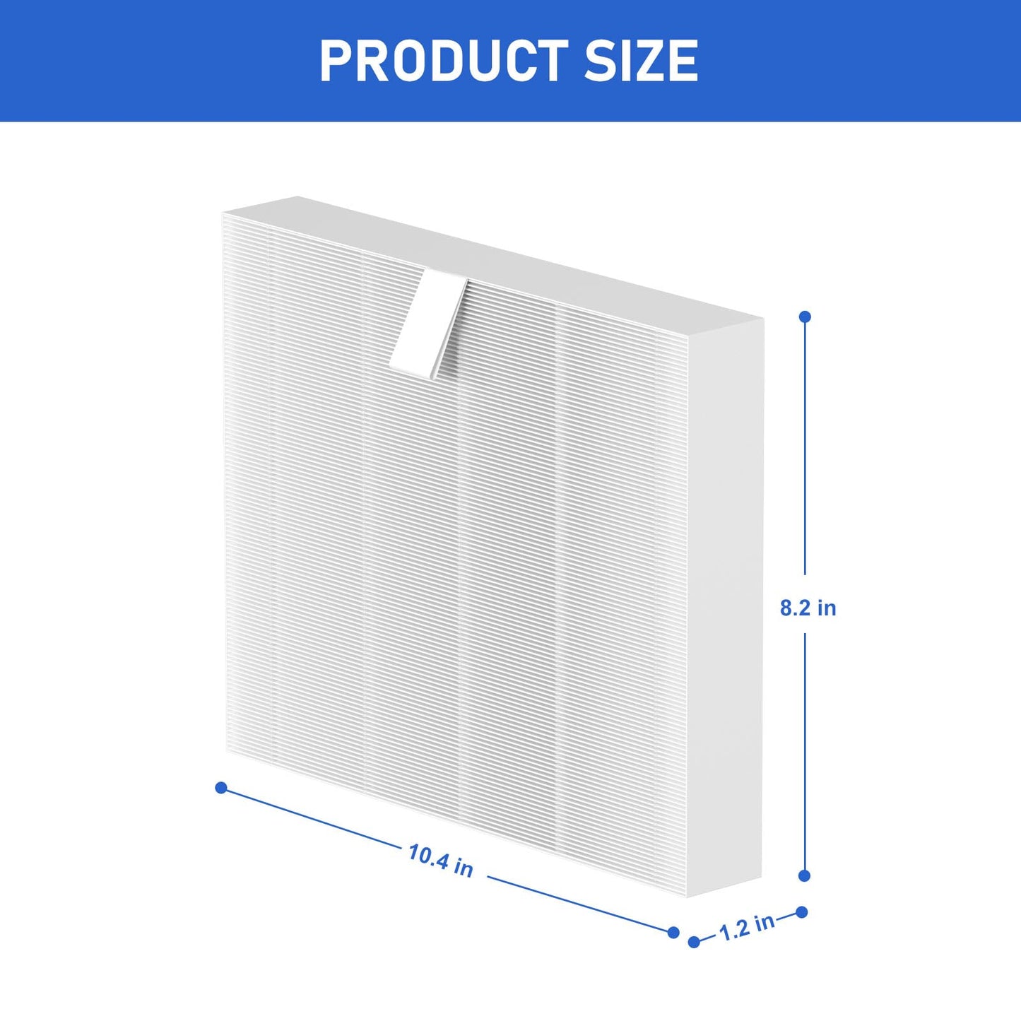 Vickmons 10-00814 Hot Tub Spa Flat Filters Compatible with Bullfrog M Series M6 M7 M8 M9, Swim Series S150 S180XD S200 and A Series A5 A6 A7 A8 A9 (2023 to Present), 6-Pack