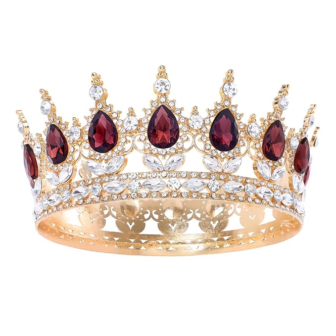 Queen Crown for Women Crystal Tiara for Women Rhinestone Wedding Headband for Bride Hair Accessories for Costume Birthday Party Prom Gifts