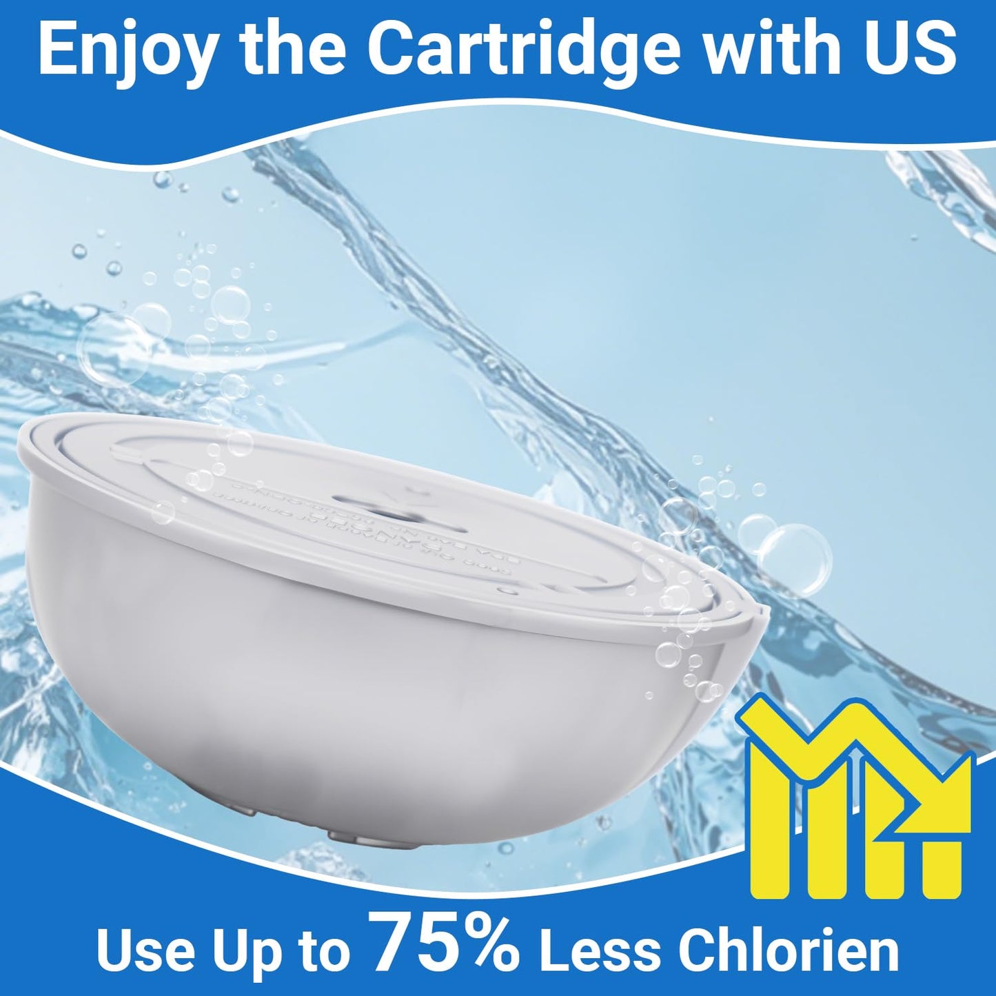 Hot Tub Cartridge Compatible with Frog Ease Floating System Replacement for SPA Cartridges, Up to 600 Gallons, 3Pack