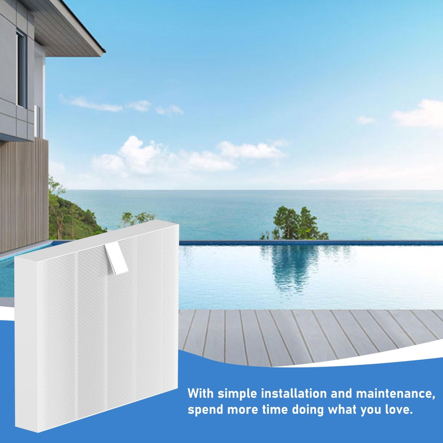 Vickmons 10-00814 Hot Tub Spa Flat Filters Compatible with Bullfrog M Series M6 M7 M8 M9, Swim Series S150 S180XD S200 and A Series A5 A6 A7 A8 A9 (2023 to Present), 6-Pack