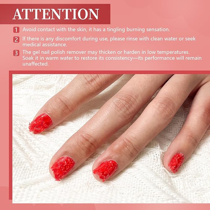 JODSONE 15ML Gel Nail Polish Remover No Need Soaking or Wrapping Gel Remover for Nails 3-5 Minutes Easy And Quick