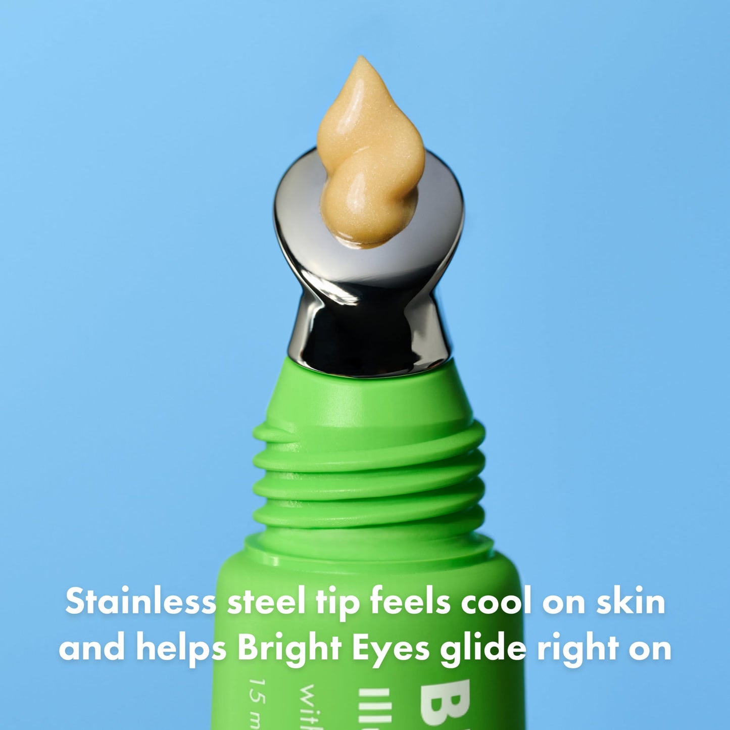 HERO COSMETICS Bright Eyes Illuminating Eye Cream - Reduces the Look of Dark Circles With Multiple Applications - Featuring a Stainless Steel Tip for a Cooling Effect (0.5 fl oz)