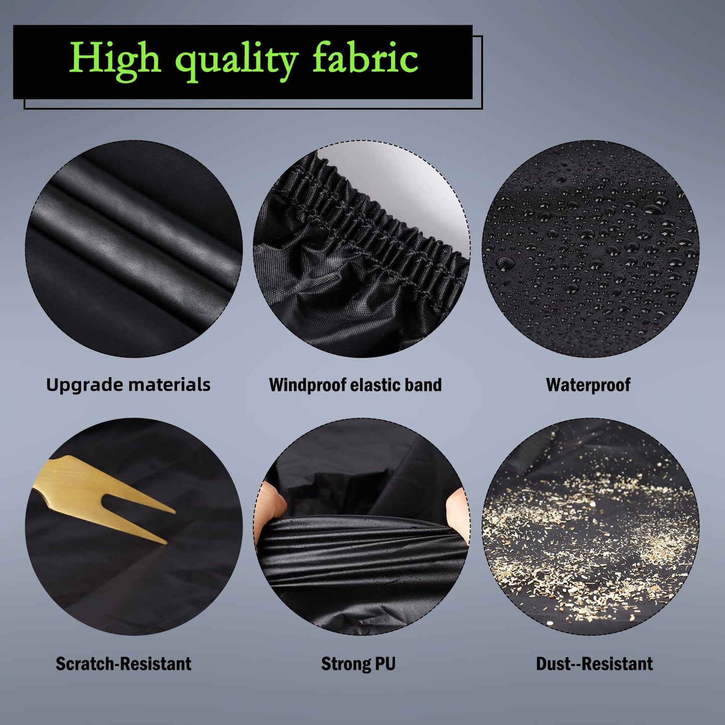 Car Cover Custom Fit for Ford Mustang 1994-2026, for Chevy Camaro 2010-2026, Waterproof All Weather Full Exterior Cover Rain Hail Sun Protector Car Cover with Door Zipper