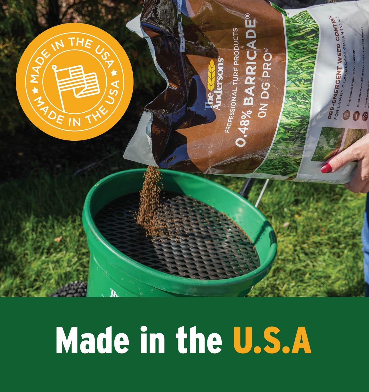 The Andersons Barricade Professional-Grade Granular Pre-Emergent Weed Control - Covers up to 12,880 sq ft (40 lb)