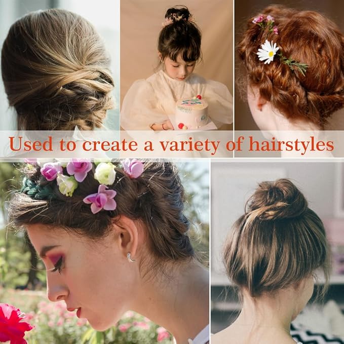 330 Count U Shaped Hair Pins Blonde, YINGFENG 2.4inch Gold Bun Pins Bun Hair Pins for Women Girls with Storage Box, Hair Accessories for All Hair Types