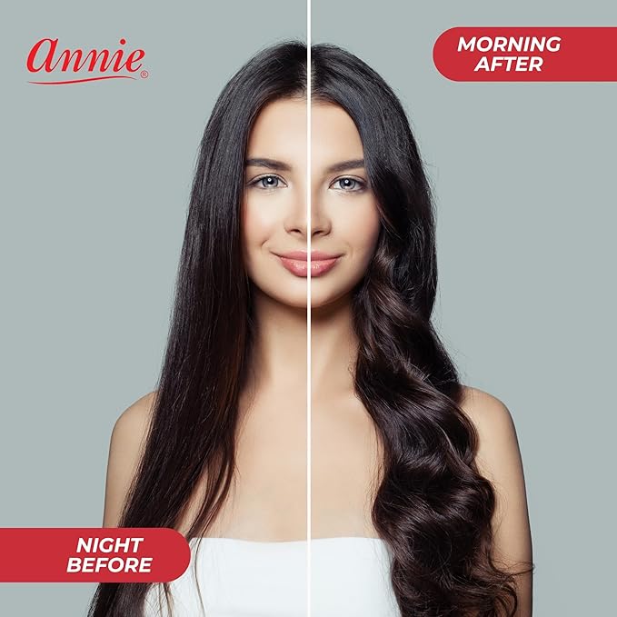 Annie Foam Hair Rollers Jumbo, 6 Count Pink Soft Sponge Curlers for Heatless Curls & Waves, No Pins or Clips Needed, For Wet or Dry Hair, Comfortable Overnight Set