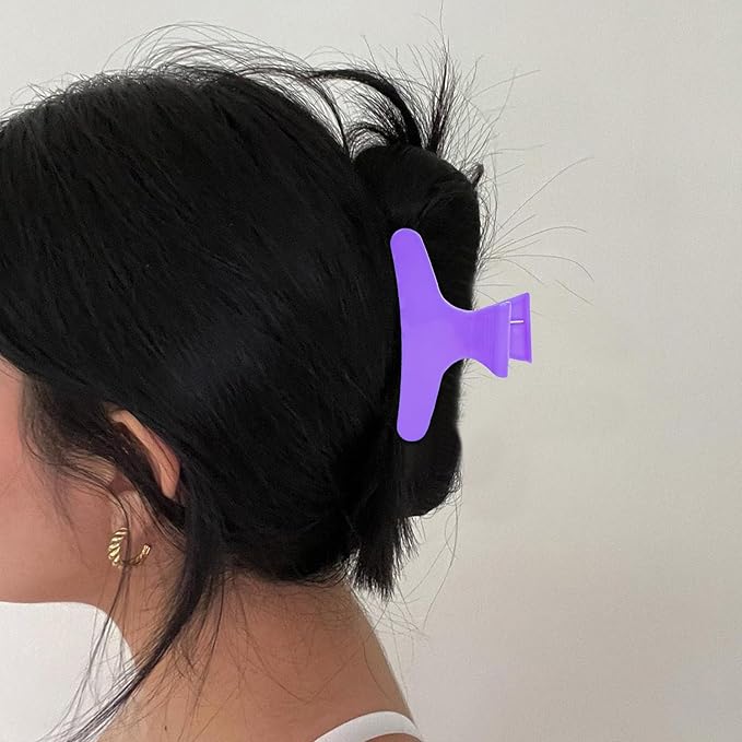 Hair Clips for Styling Sectioning 12 Pack Butterfly Clamps Hair Claw Clips Pro Salon Hair Clips for Styling, Sectioning, Cutting and Coloring, 6 Colors