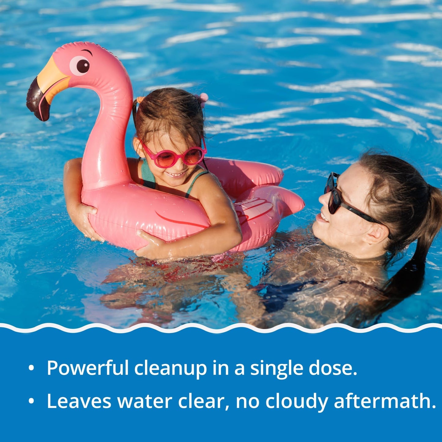 In The Swim Quick Clear Yellow - Turn Your Pool Water from Yellow and Cloudy to Sparkling Blue - 4 Pound