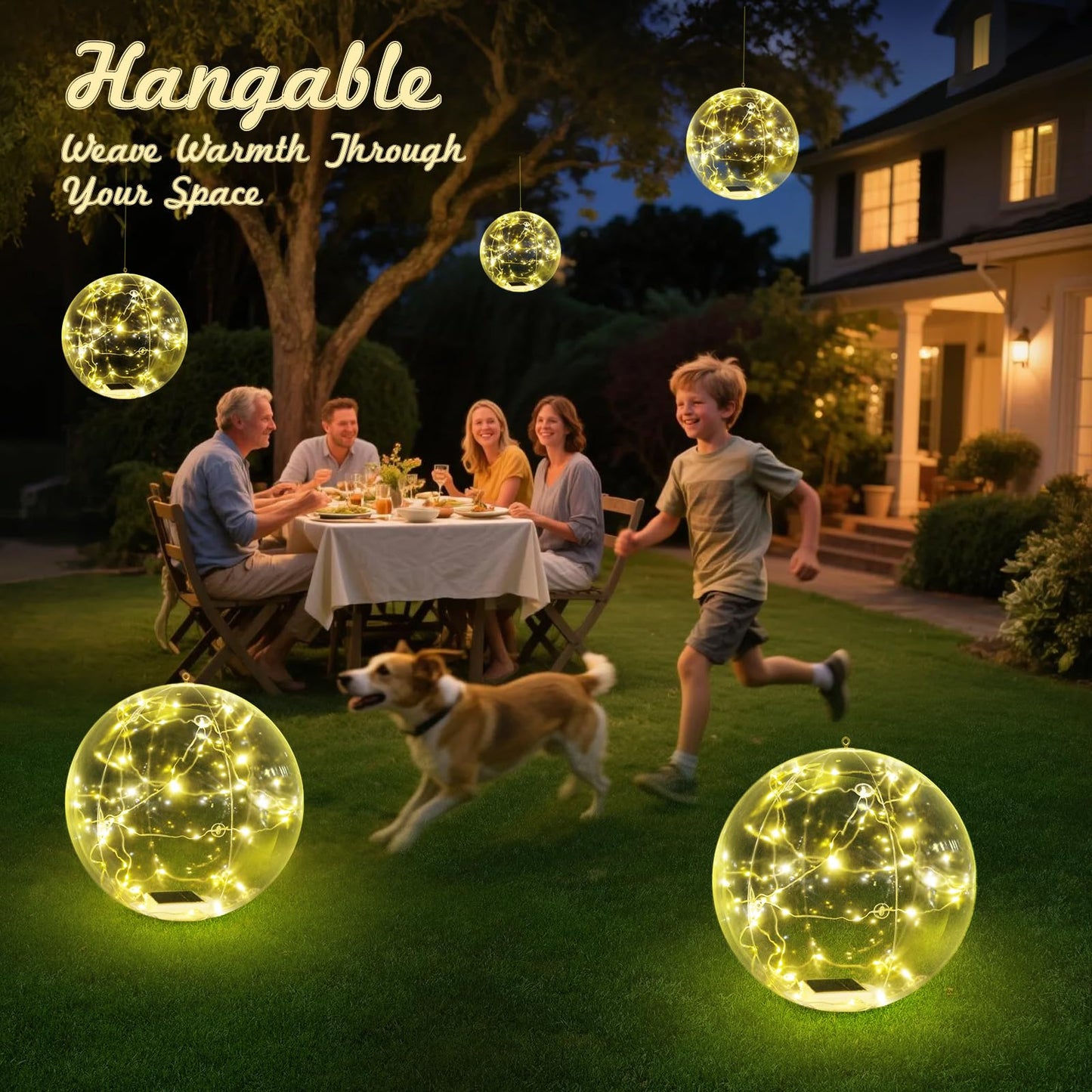 Askyli Floating Pool Lights, Warm White LED Solar Pool Lights that Float, IP68 Waterproof Light up Pool Balls, 15" Inflatable Floating Light for Pools Party Wedding Decor (2Piece)