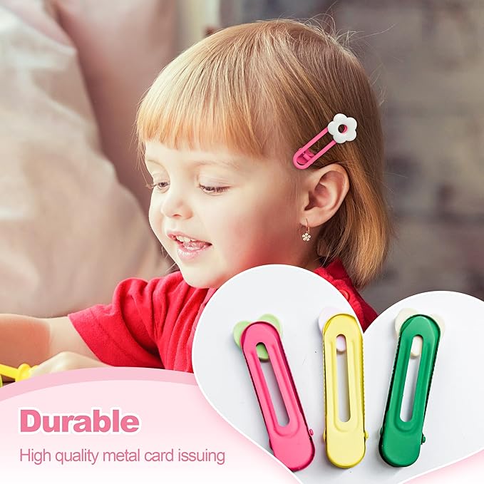 15PCS Hair Accessories for Girls Little Girl Hair Clips Barrettes for Baby Toddler Teens Women Kids Cute Candy Colorful Flower Gift for 4-12 Ages (Hair Accessories for Girls)