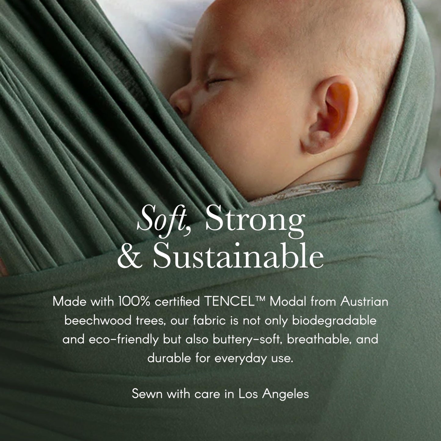 Solly Baby Wrap, Buttery-Soft Baby Carrier Newborn to Toddler 8-25 Lbs., Lightweight & Hands-Free Sling Wrap, Breathable Carrier, Baby Wearing & Postpartum Essential, Mother's Day Essential, Coastal